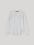 Palm Angels Large Classic Gothic Logo Oversized White Long Sleeve T-Shirt